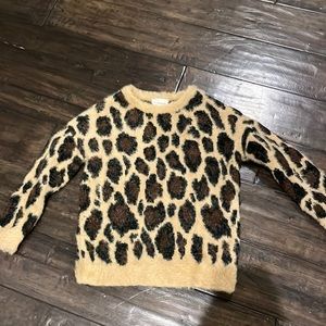 Girls Leopard Sweater